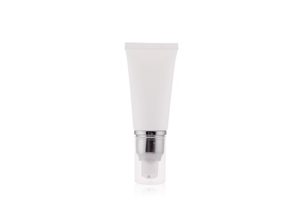 Bisnaga Branca Tube Pump Prata 30ml