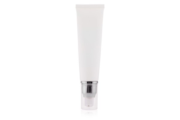 Bisnaga Branca Tube Pump Prata 60ml