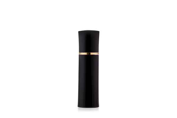 Frasco Airless PTG Preto com Friso Dourado 30ml