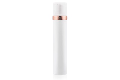 Frasco Airless MEG Branco com Friso Rosé 50ml