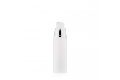 Frasco Airless PTG Branco com Prata 30ml